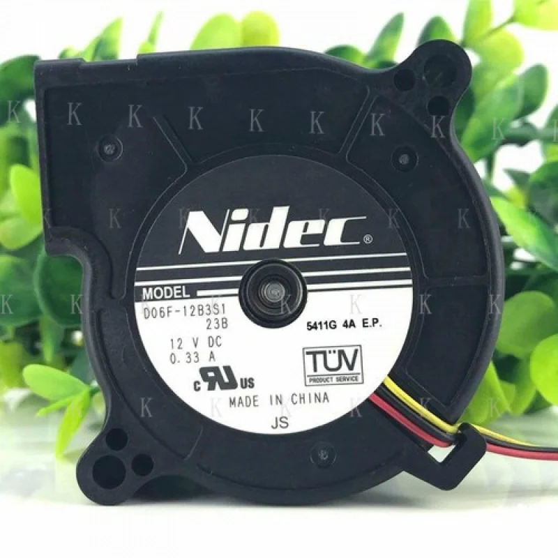 

C FOR 1PC D06F-12B3S1 6025 6cm 12V 0.33A 3-wire Blower Cooling Fan # A6–27