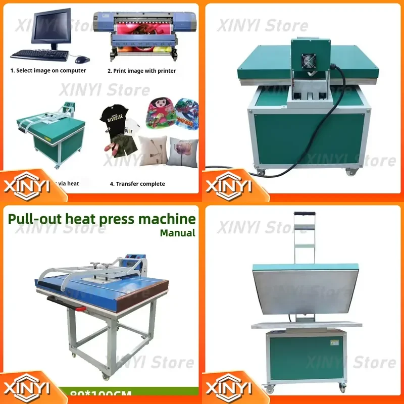 for Swing Away Manual Heat Press Machine Digital Control Sublimation Transfer for Garment Fabric Printing Customized