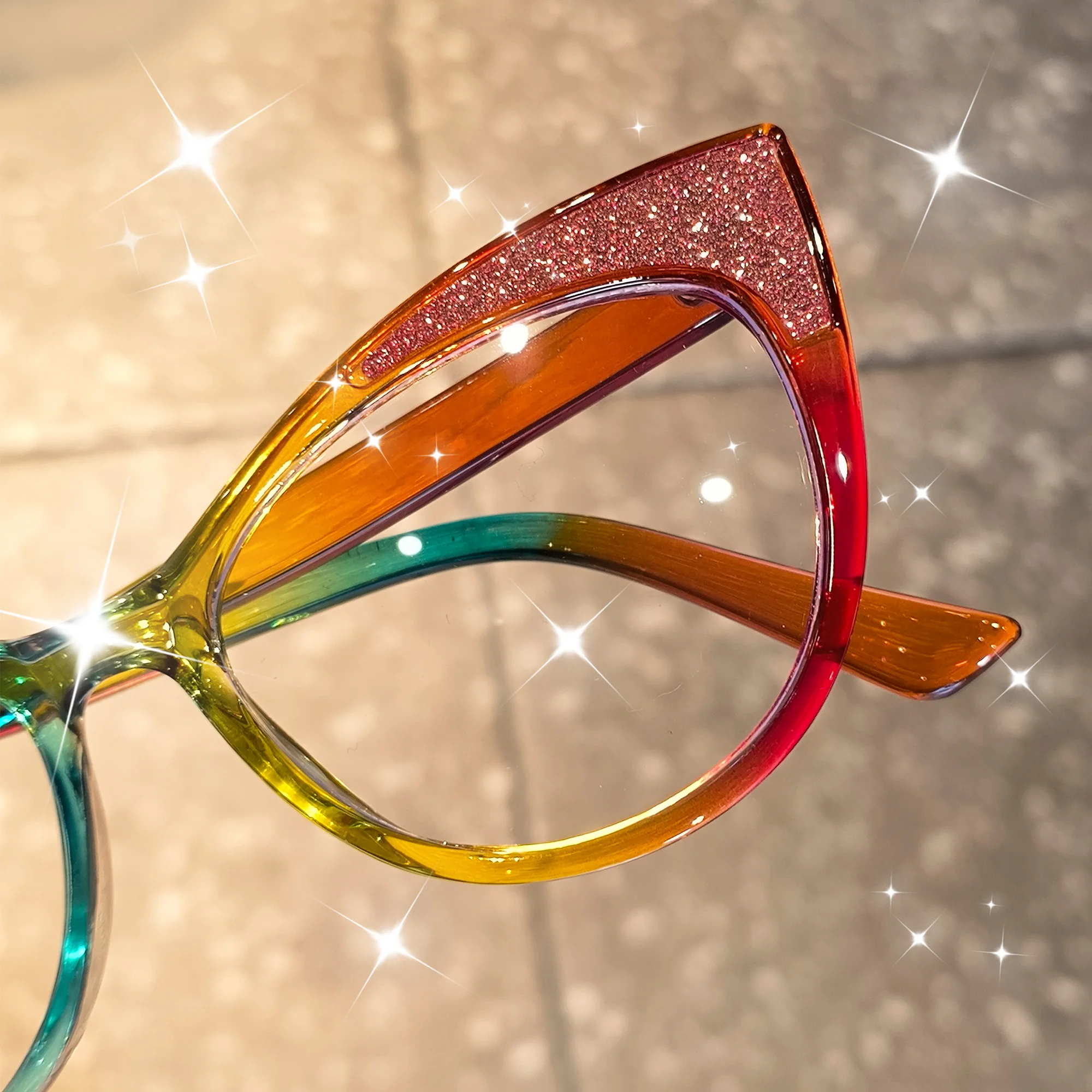 Trendiger Katzenaugen-Brillenrahmen, geeignet für Büro, Netz, Handy, TV-Nutzung, perfekte Geschenke für alltägliche stilvolle Accessoires – Detail 5