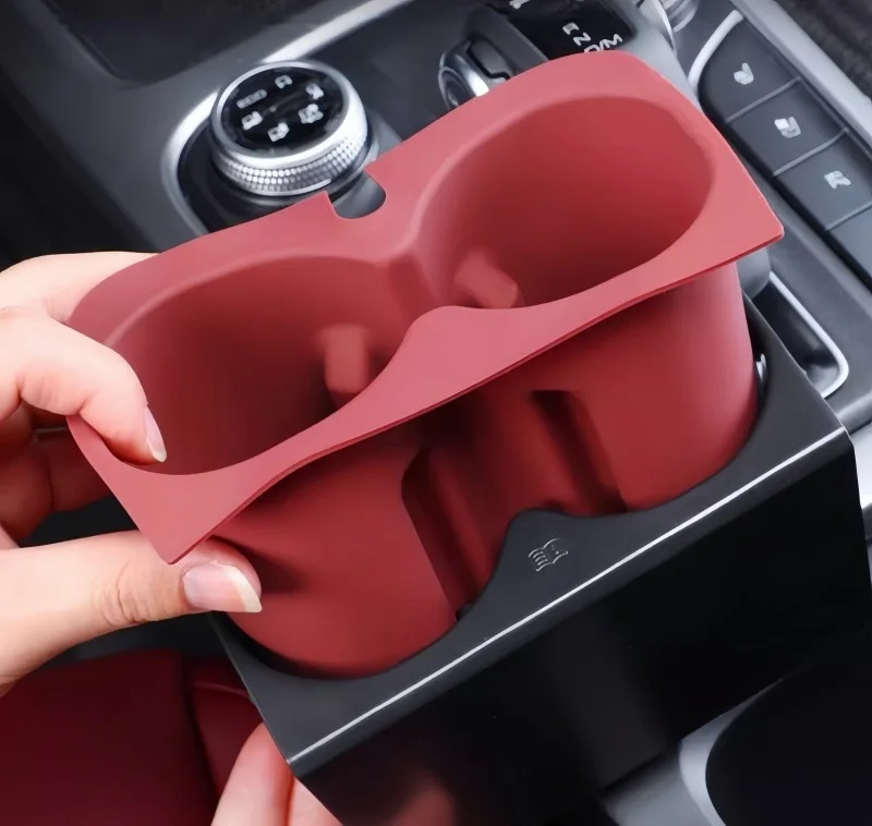For GWM Tank 300 2021-2025 Central Cup Holder Silicone Pad Anti-slip Noise Reduction Cup Slot Limiter Car Decor Accessories