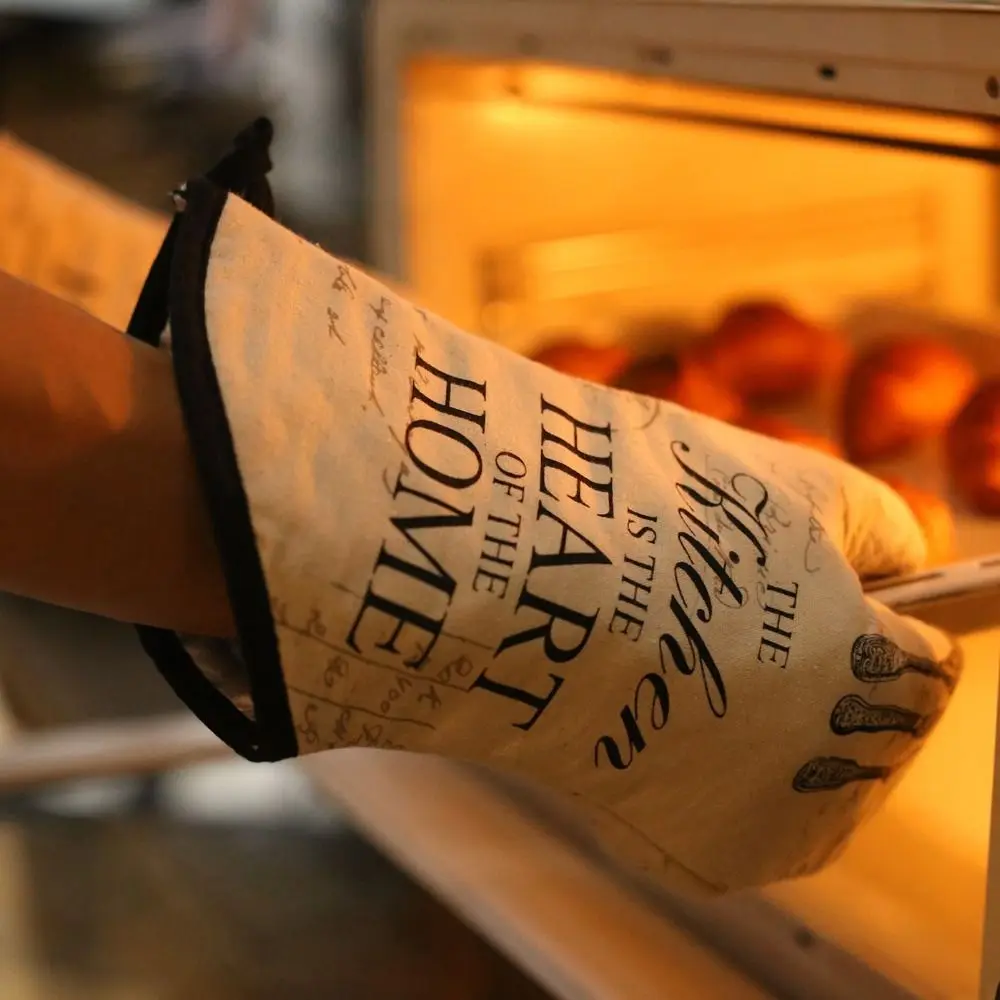 

Хлопковые варочные перчатки винтажного стиля, термостойкие, утолщенные, практичные, для утюжки и гладильной доски