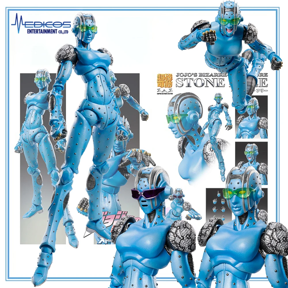 

100% Original in Stock Medicos Entertainment Super Action Statue (#66) Jojo No Kimyou Na Bouken Stone Free Collection Series
