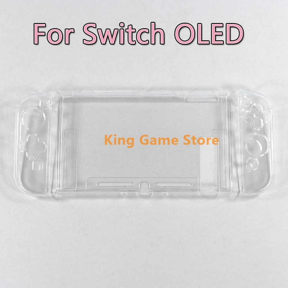 1pcs For Switch OLED Transparent Case Protective Cover Shell For Switch Oled JoyCon Clear TPU Soft Protector