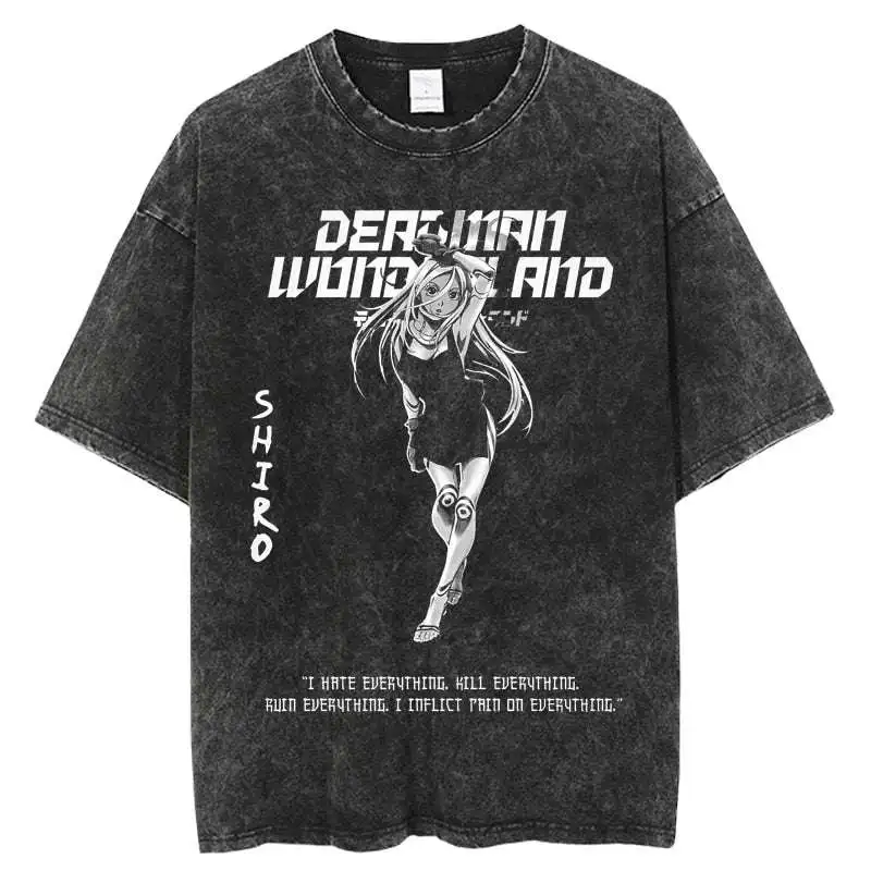 

Deadman Wonderland Shirt Shiro Oversized Anime T-shirt Graphic