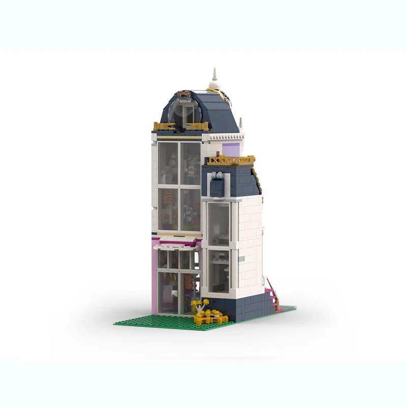 H4Spot 小さな粒子アセンブリビルディングブロック MOC-103249 フラワーハウスビルディングコレクションおもちゃの装飾品 DIY アセンブリモデル