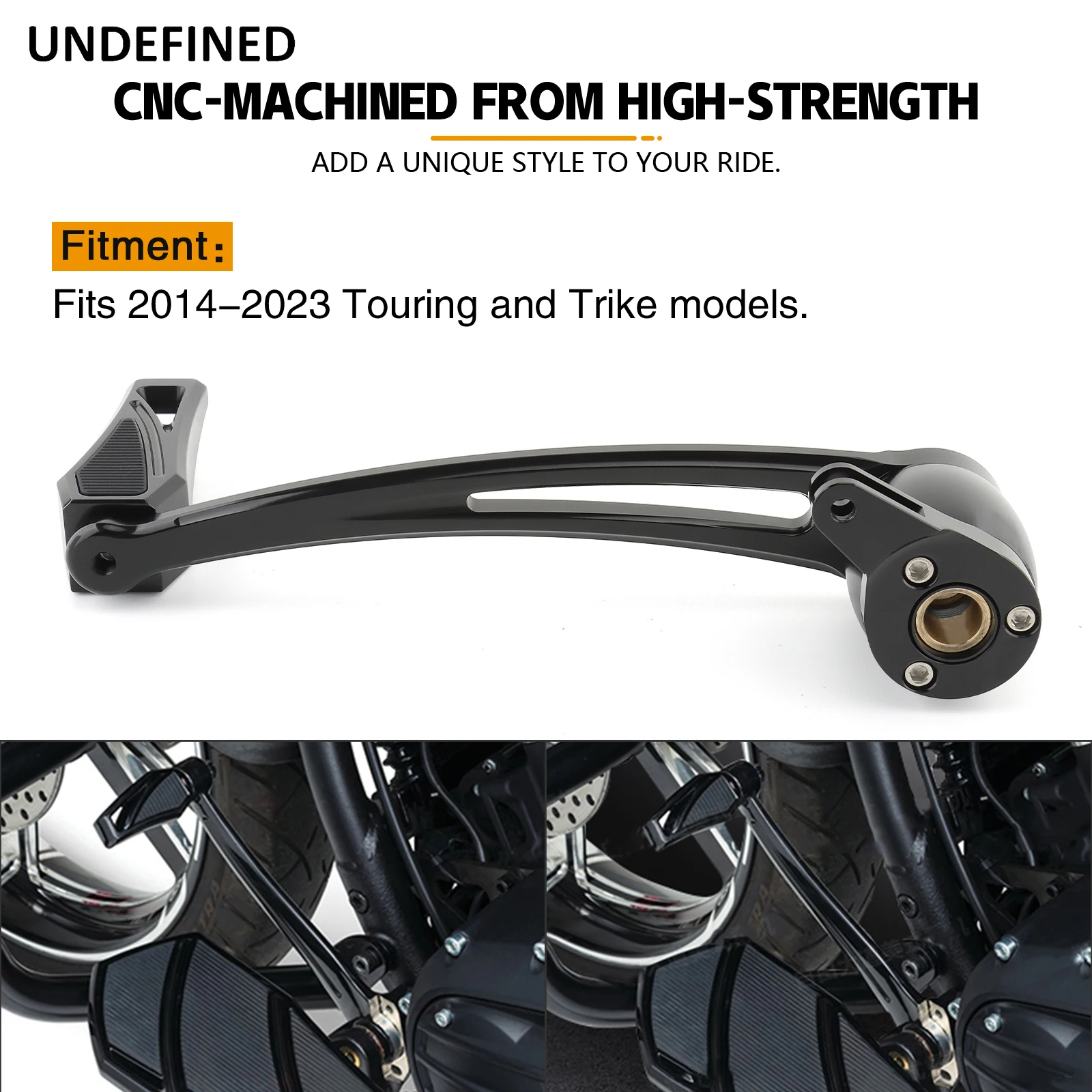 دراجة نارية الفرامل الذراع دواسة ، التحول رافعة ، شيفتر أوتاد أطقم ل هارلي بجولة الطريق الملك شارع إلكترا الإنزلاق الطريق الملك تريك 14-21 #2