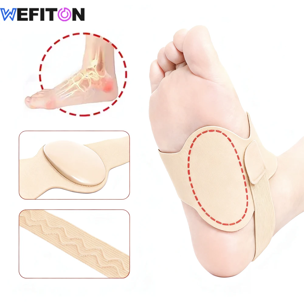 

Ортез для поддержки свода стопы при подошвенном фасциите — регулируемая гелевая подушечка, ортопедическая вставка для плоскостопия — безопасная нескользящая конструкция для ношения на весь день