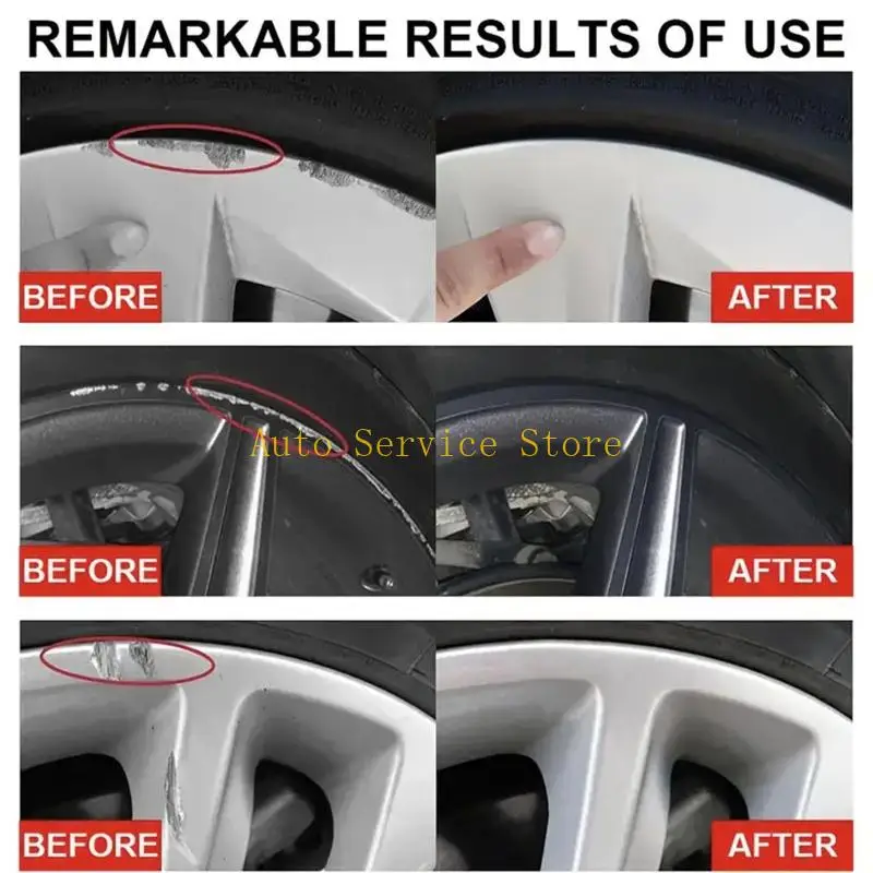 462A Professional Wheel Scuff Mark Repair Paste 50g Long Lasting Damage Restoration Compound for Vehicle Rims