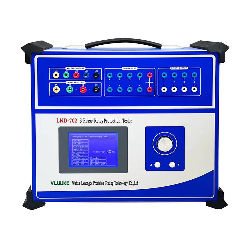 KDJB-702C 3-Phase Relay Tester with Secondary Current Injector Microcomputer Protection Tester for Power Systems 1 Year Warranty