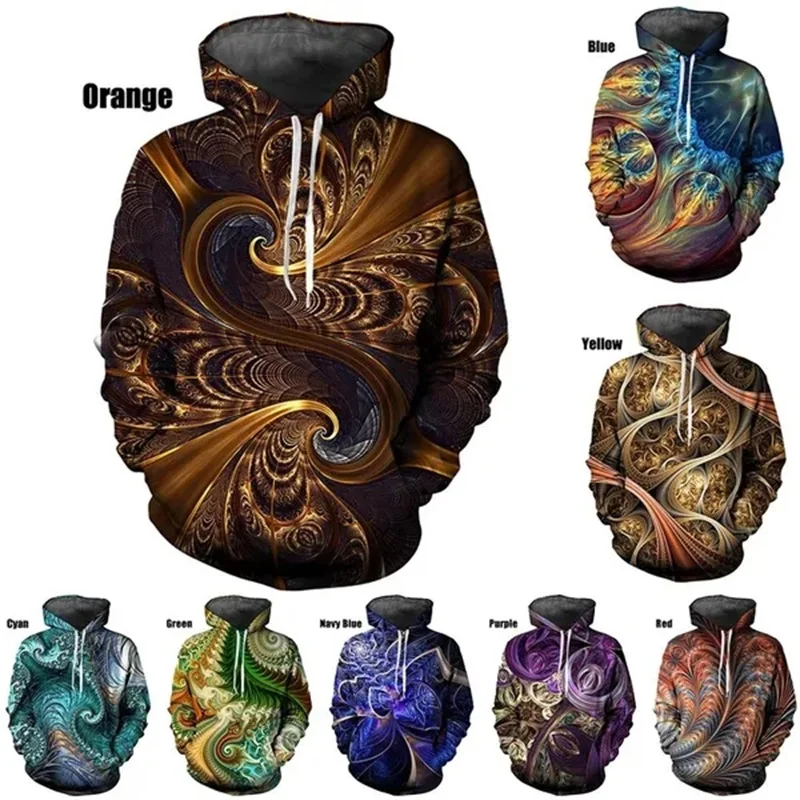 3D Printing Hoodie For Men Women Vertigo Hypnotic Graphic Sweatshirts Funny Men's Pullovers Hoodie Plus Size Streetwear Clothes