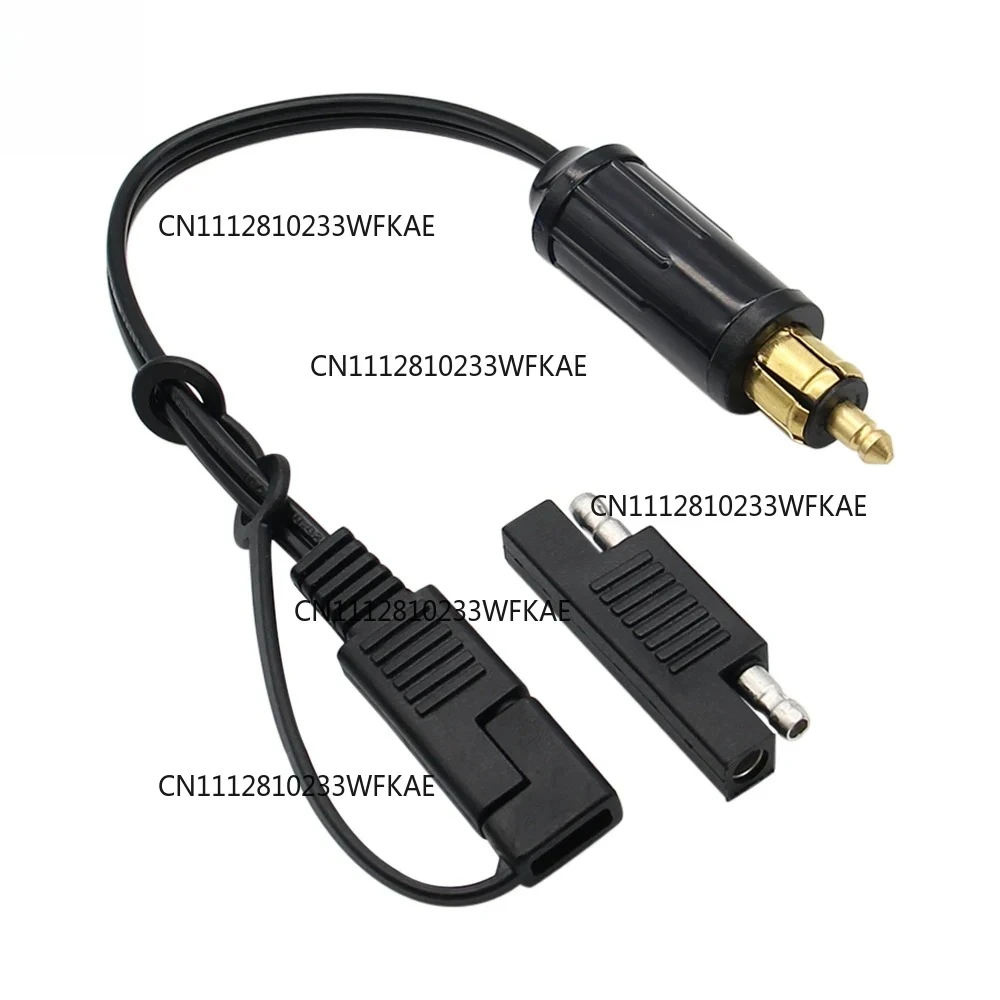 Battery Adapter Connector Cable DIN Hella Powerlet Plug to SAE for BMW Motorcycle with SAE To SAE Adapter