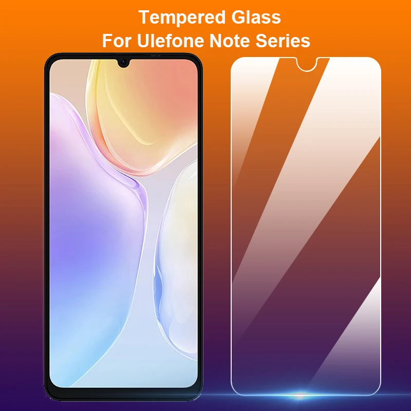 For Ulefone Note 20 19 18 Ultra 14 15 12 12P 13P 10P 16 Pro 7T 7 7P 8P 9P Clear Tempered Glass 9H 2.5D Screen Protector Film