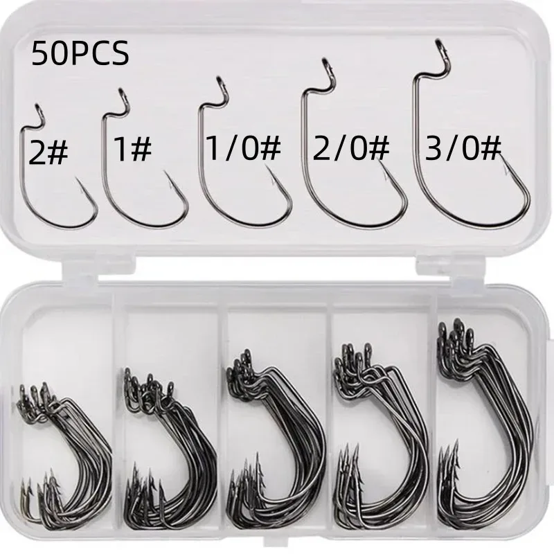 50Pcs Fishing Hooks Set – Only .72! Essential for Every Angler