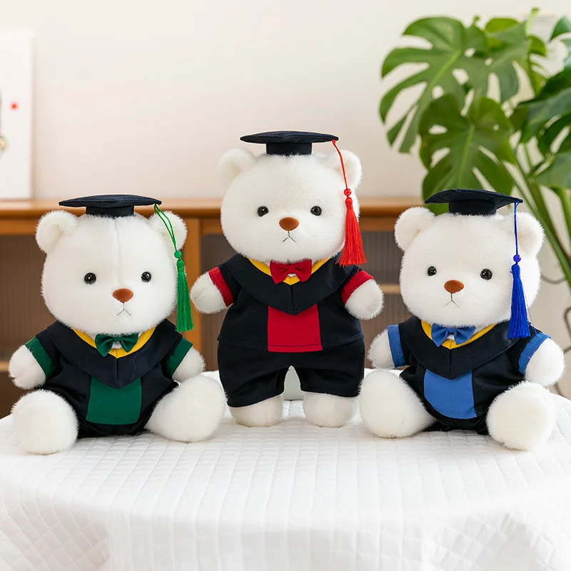 Abschlussbär Plüschtier Kawaii Arzt Gelenkbär Plüschtier Weiches Stofftier Bär Studenten Abschlussgeschenk Souvenir