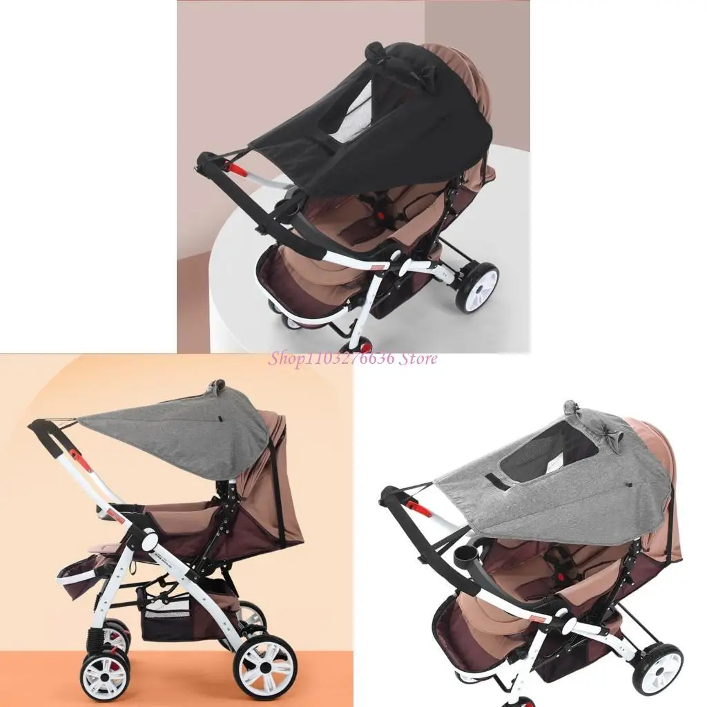 

R6FD Two-way High Landscape Strollers Sunshade Baby Pram Cover Shade Protections