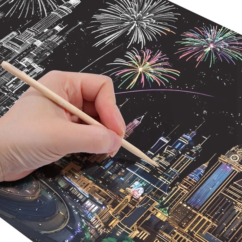 Handmade Accessories Adults Scratching Drawing Decompression Tool Toy Scraping Painting Birthday Gift DIY Craft