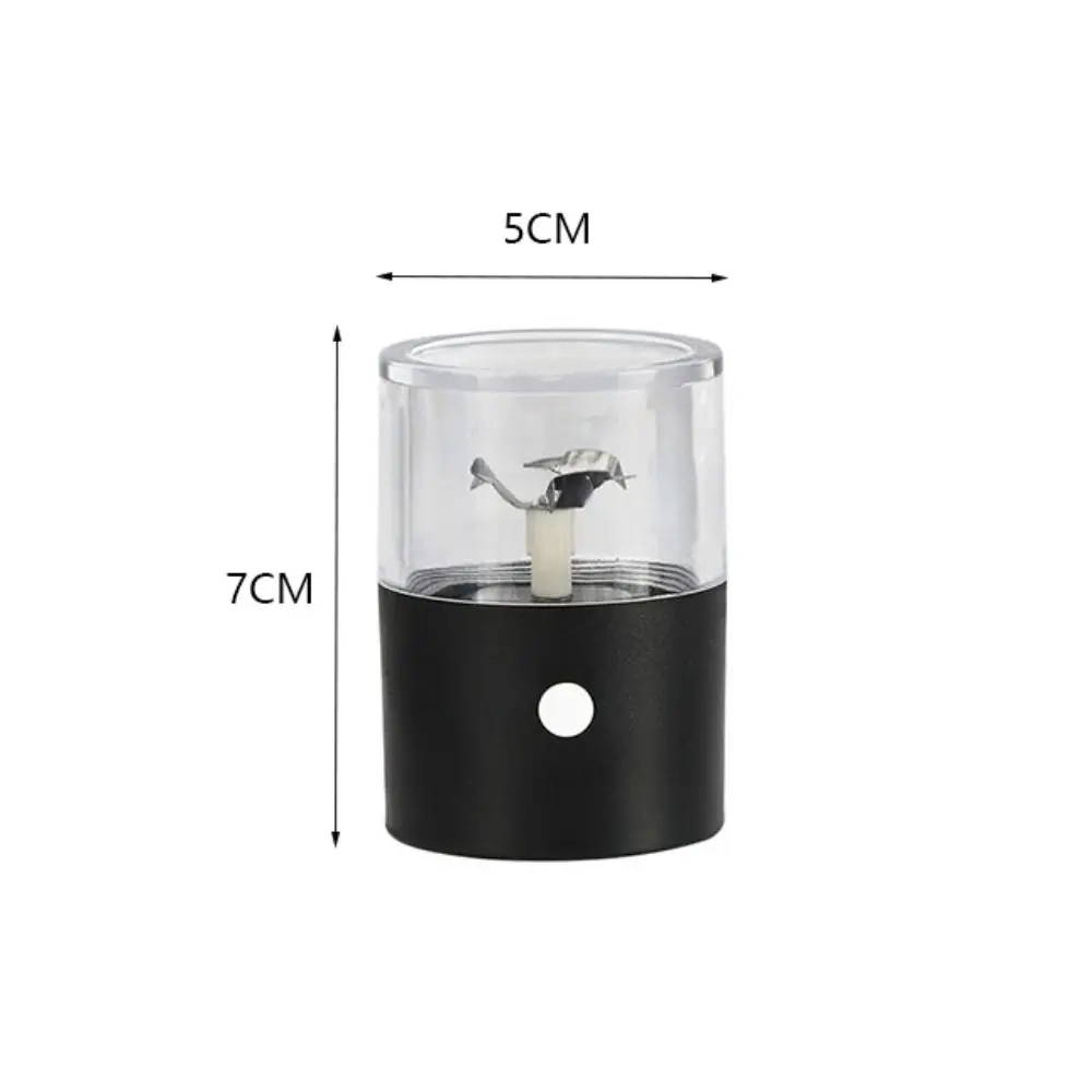 Mini USB Charging Electric Herb Grinder High Hardness Blade Efficient Herb Crusher Visible Labor-saving Grass Shredder Household