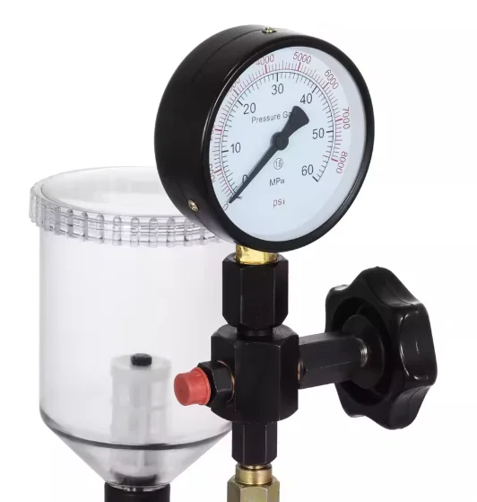 เกจวัดแรงดันใหม่ 0-60Mpa สำหรับหัวฉีดดีเซล S60h เครื่องมือทดสอบแรงดัน 0-8000Psi เครื่องทดสอบหัวฉีด S60H ลูกสูบ