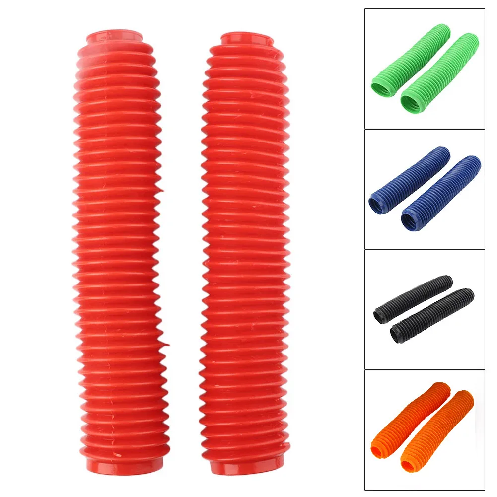 Motorcycle Rubber Front Fork Protector Anti Dust Covers Gaiters Boots For Honda Yamaha Suzuki Kawasaki Cafe Racer Old School