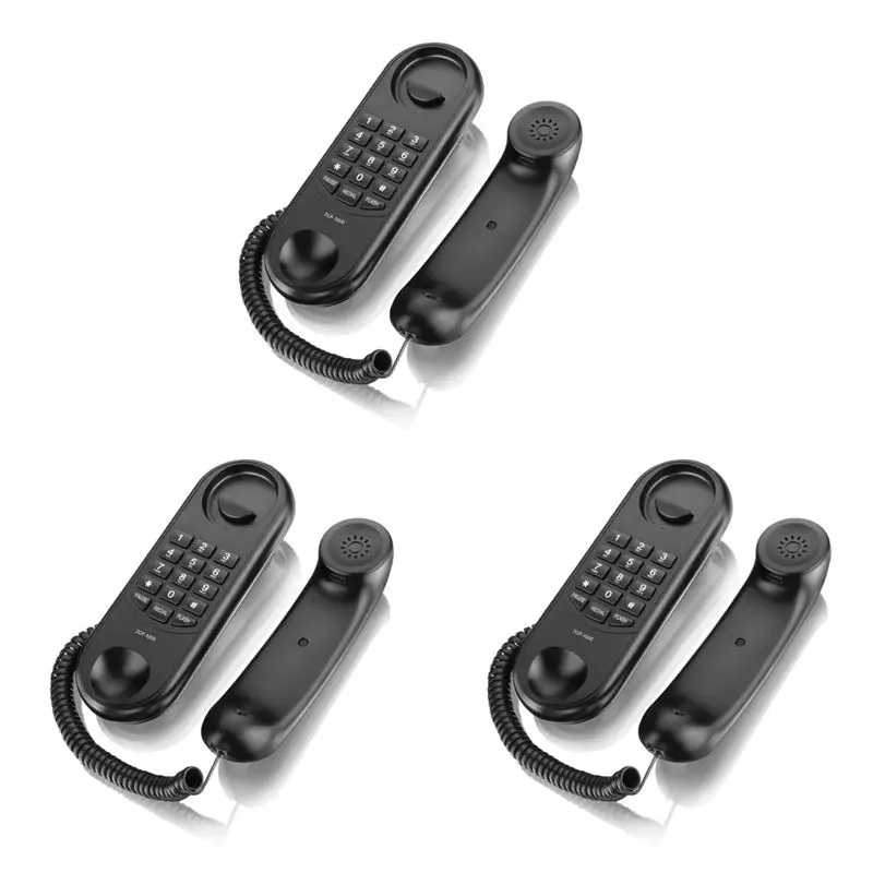 ABDE-3X TCF1000 Wall Desk Wall Telephone With Redial And Flash Memory Hotel Telephone Elevator Home Telephone Extension