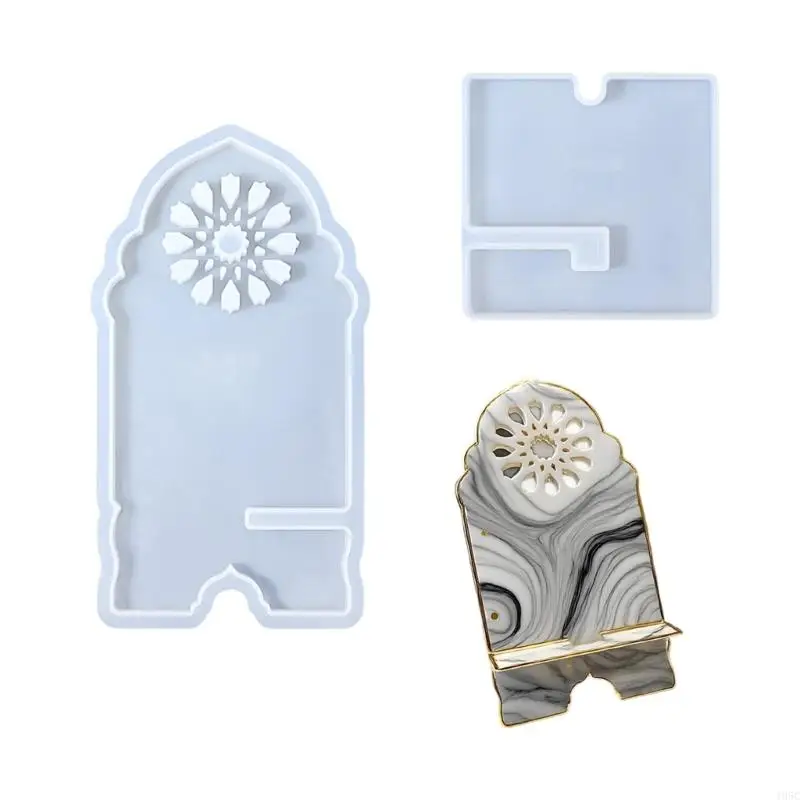 195C Charging Compatible Silicone Phone Holder Mold Creative Resin Casting for Individualized Decors