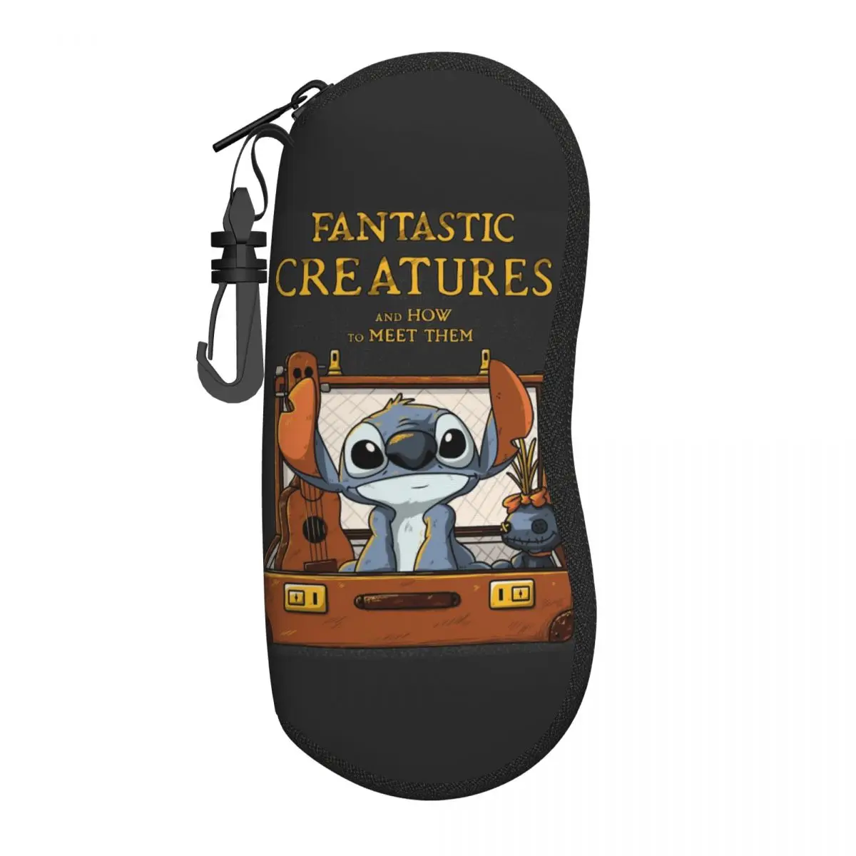 

Чехол для очков Stitch Fantastic Creatures, мужской и женский чехол для солнцезащитных очков, винтажный аксессуар для очков на заказ, ежедневная коробка для очков
