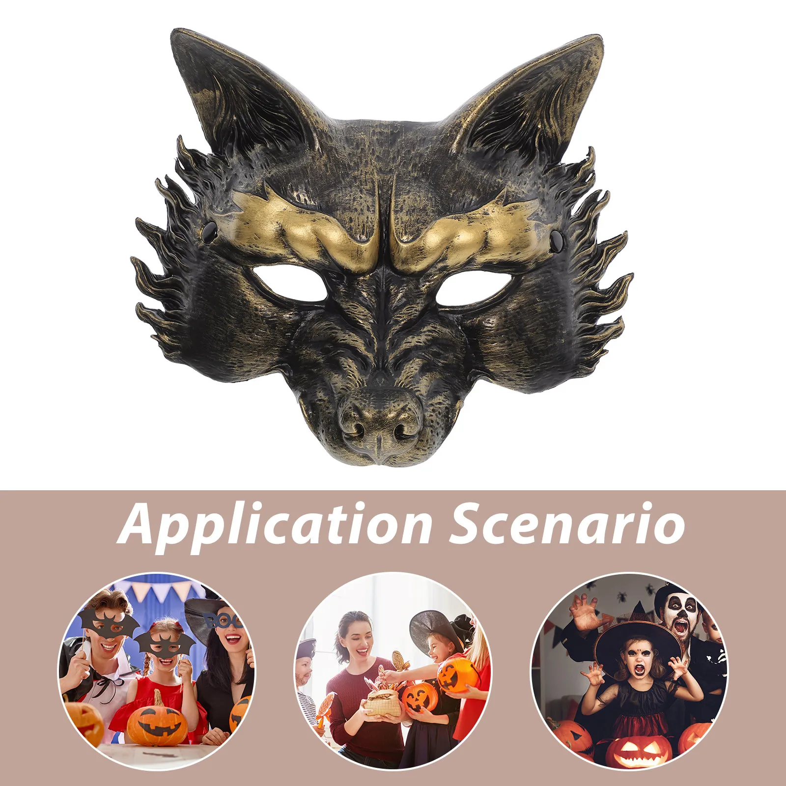 Mask Halloween Party Masquerade Cosplay Costume Face Carnival Christmas New Year Animal Face Mask Animal Costume Mask Realistic