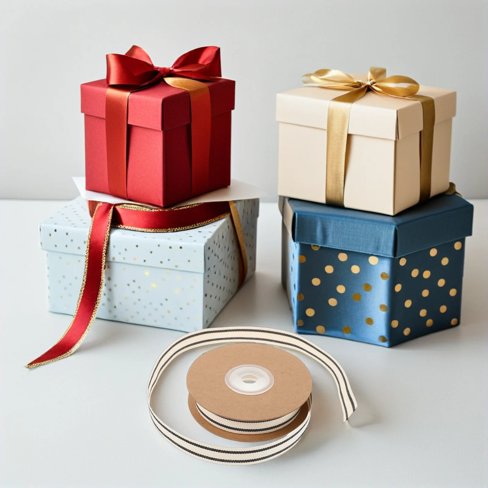 

10 .5Cm Black Cotton Grosgrain Ribbon Double-Sided Stitched For Diy Craft Wedding Decoration Present Wrapping Holiday