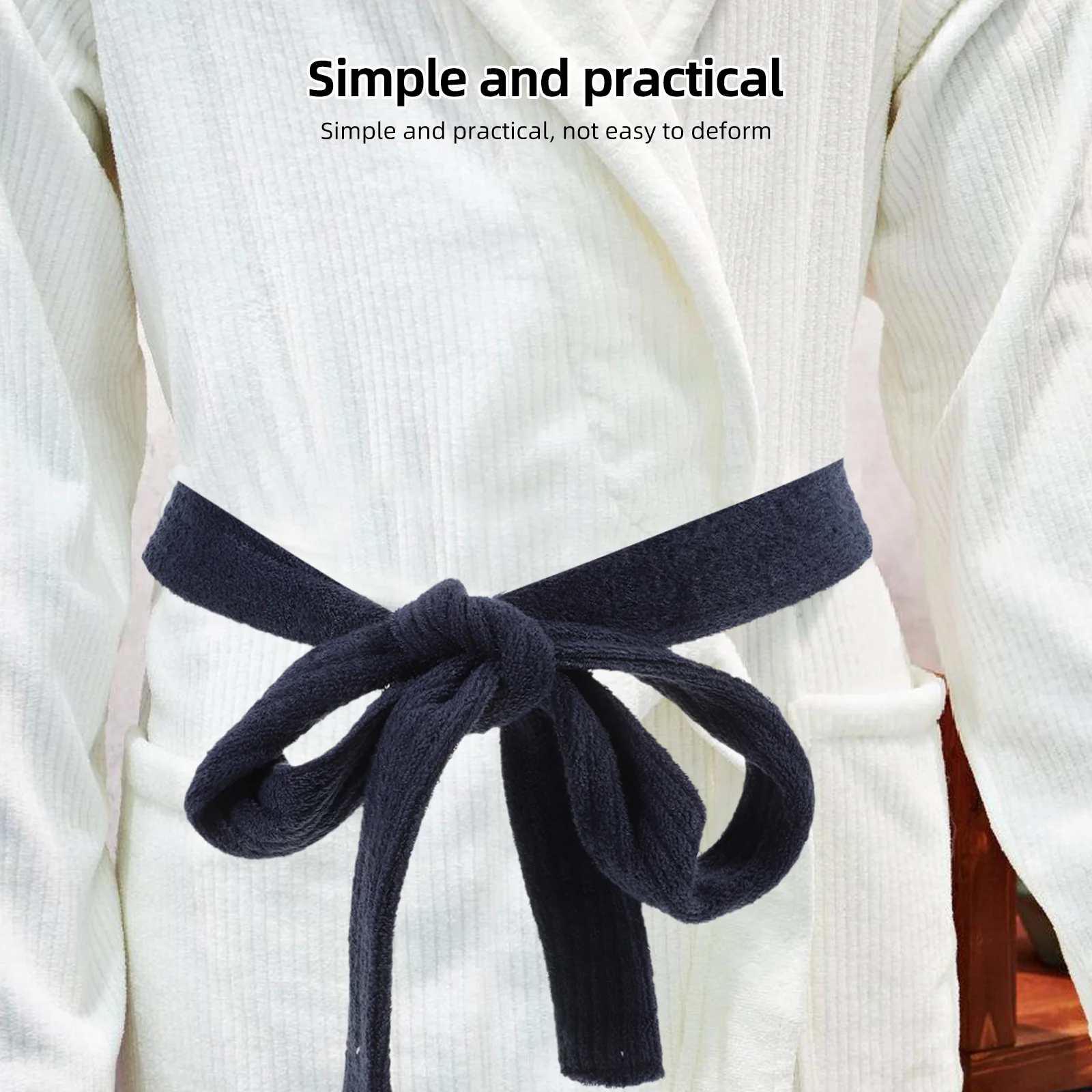 

Cozy Flannel Bathrobe Belt Replacement Strap for Men Women Soft Robe Tie for Hotel Spa Travel Home Use Secure Fit