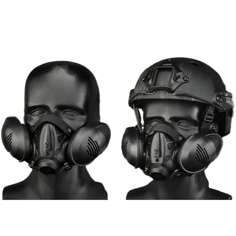 Tactical Respirator Modeling Half Face Mask Safety Protective Paintball Accessories Outdoor Hunting Airsoft Sports Equipment