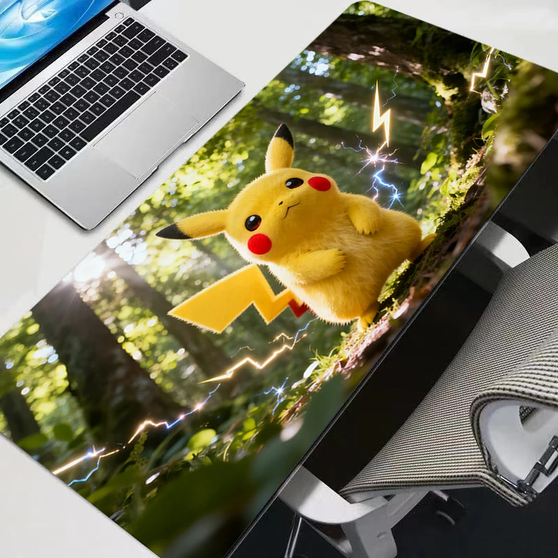 Mouse Pad Large Gamer XXL Keyboard Desk Mouse Mat Carpet Pokemon Pikachu Rubber Tapis Souris Gaming Notbook Mousepad