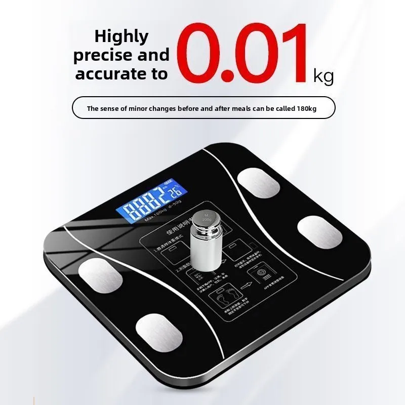 USB Body Fat Scale, Intelligent and Precise Home Fat Scale, Adult Body Scale, Small Electronic Scale, Weighing Scale Body Scale