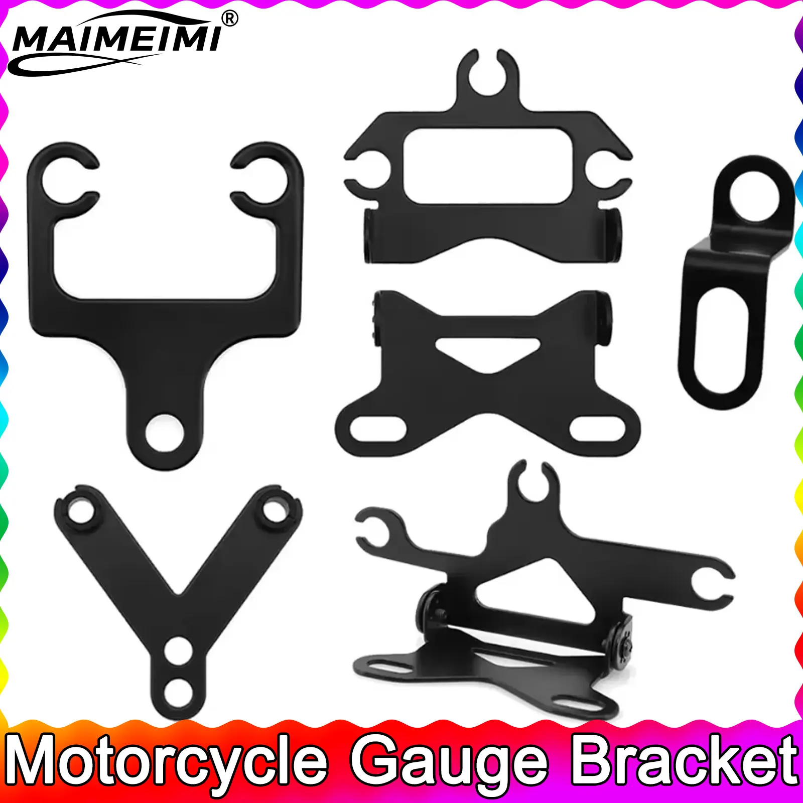 

1X универсальный кронштейн для мотоцикла, скутера, кронштейн для инструментов, одометр, тахометр, спидометр, монтажные кронштейны, держатель, подставка, поддержка
