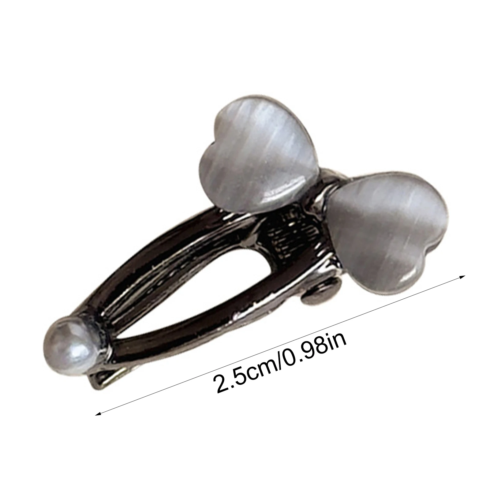 1/8 Stück Niedliche Haarspangen für Frauen Süße Karierte Herz-Knopf-Haarspange Seitliche Ponyklammer Mädchenhafte Süße Entenschnabel-Haarspange Haaraccessoires – Detail 13