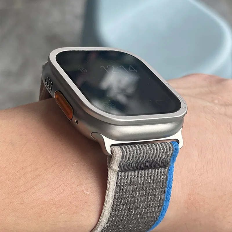 Tempered Glass for Apple Watch Ultra 49mm Titanium Metal Frame Anti-Scratch film for Series Ultra 3 Screen Protector Accessories