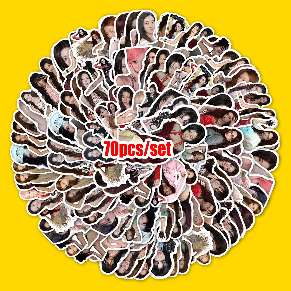 50Pcs Multi Use Waterproof KPOP Stickers Cartoon Idol Collection Decals Cute Adhesive Stickers
