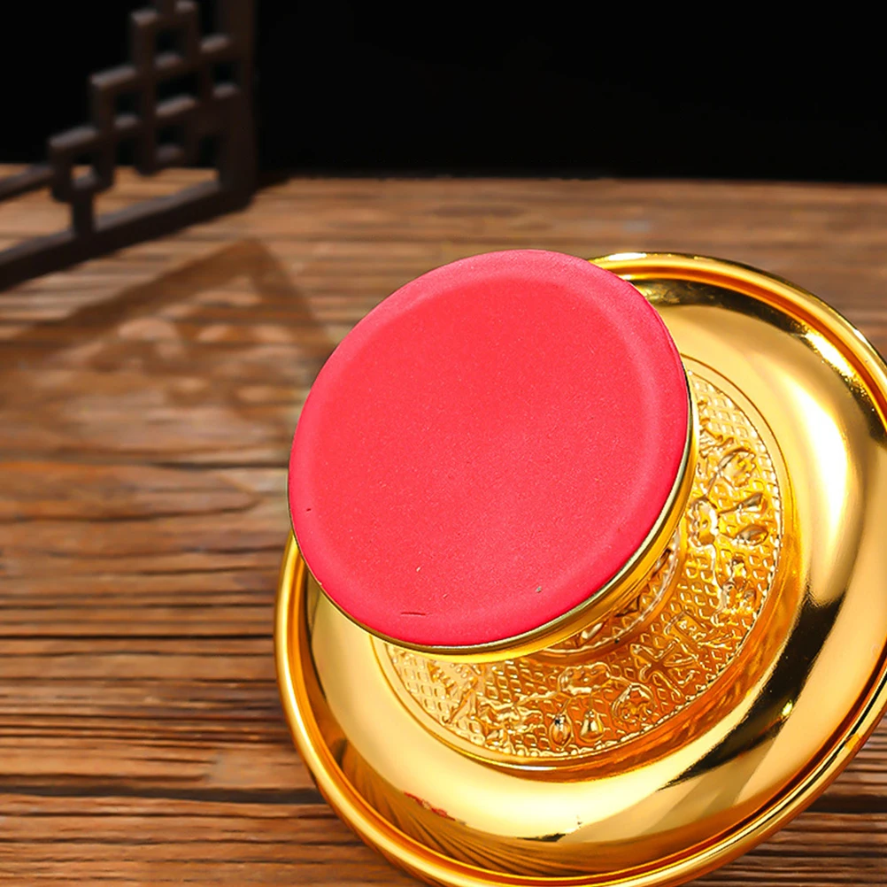 

Lotus Fruit Plate Vintage Alloy Temple Offering Tray Buddha Worship Supplies Sacrifice Dish Fruit Holder Buddhist Worship Plate