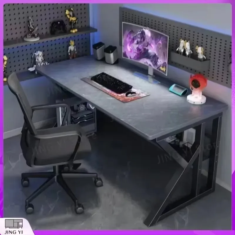 Modern Adjustable Computer Desk for Office Gaming Study Ergonomic Workstation with Cable Management and Keyboard Tray