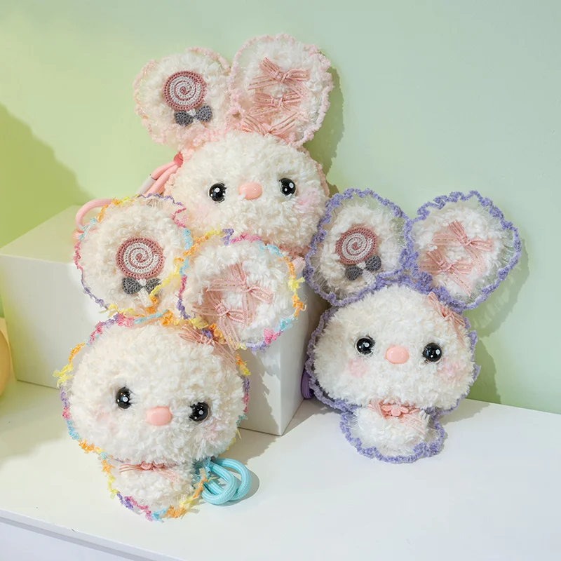 

Lovely Creative Scented Bow Rabbit Plush Pendants Kawaii Cartoon Rabbit Keychain Pendant Backpack Decor Girls Birthday Gifts