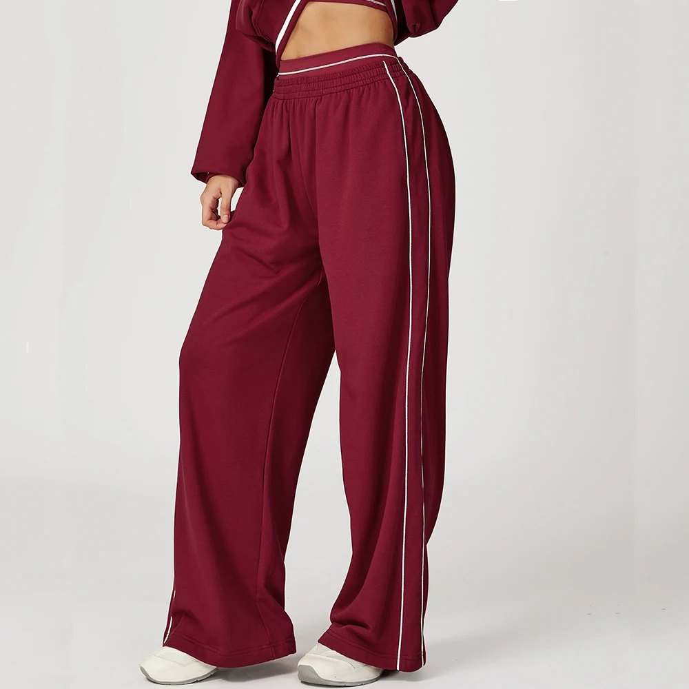 

Спортивные брюки женские свободные широкие брюки с высокой талией леггинсы для тренажерного зала, фитнеса, йоги, женские брюки для тренировок, бега, велоспорта, спортивная одежда