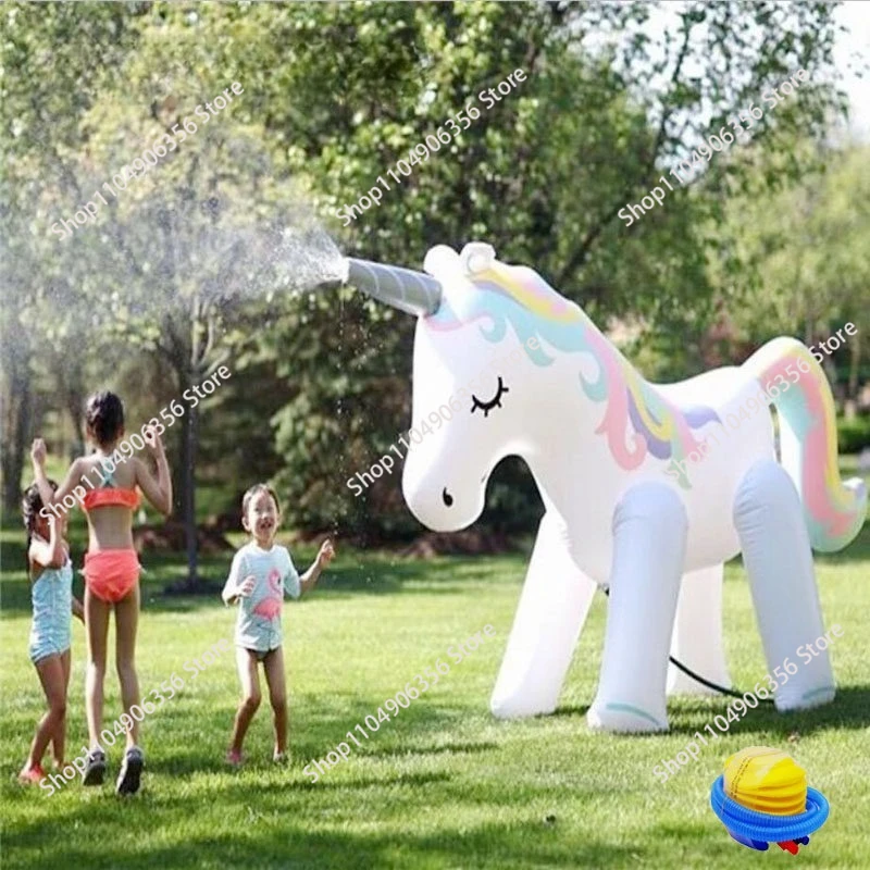 for-summer-courtyard-giant-lawn-inflatable-water-jet-unicorn-outdoor-beach-garden-children's-water-toy