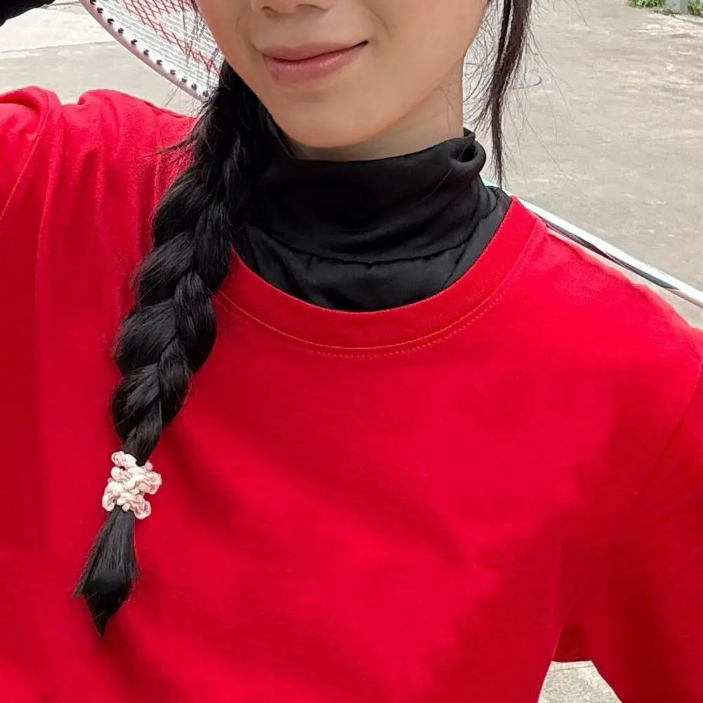 

Женский шарф-воротник, мягкий удобный женский искусственный воротник, универсальный аксессуар для одежды, легко стираемый однотонный шарф-воротник