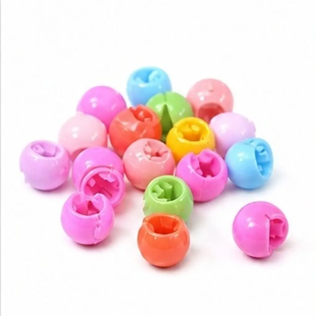 50Pcs Mini Candy Colored Hair Clips Round Buckle Snap Hairpins for Kids Girls Teens Lightweight Durable Stylish Hair Barrettes