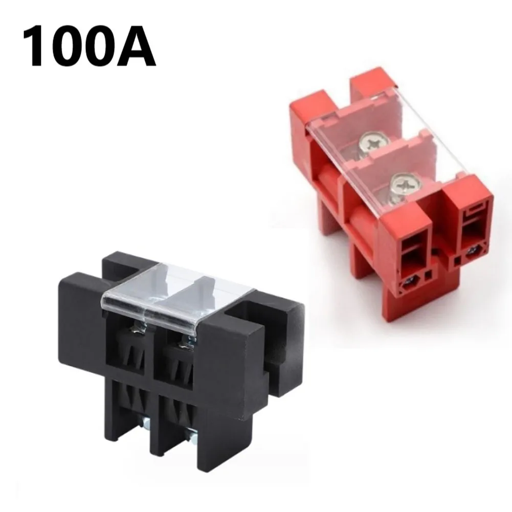 2PCS 100A Pure Copper High Current Terminal Block Energy Storage Terminal Connector Power Tool Accessories