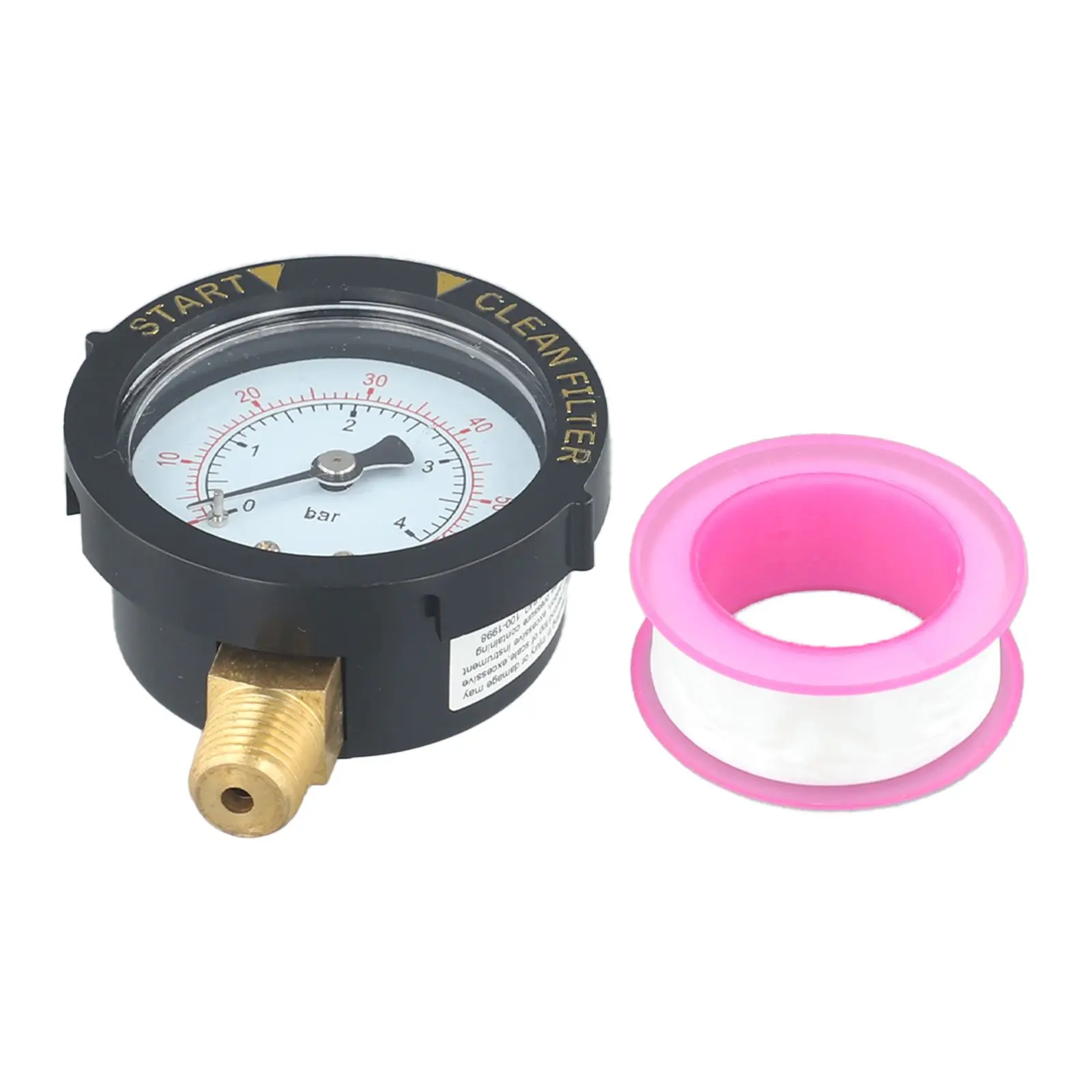 for Easy Installation Brass Connector Pool Filter Indicator Pressure Gauge 0 60 Psi Lower Mount For Pentair 190058 Compatible