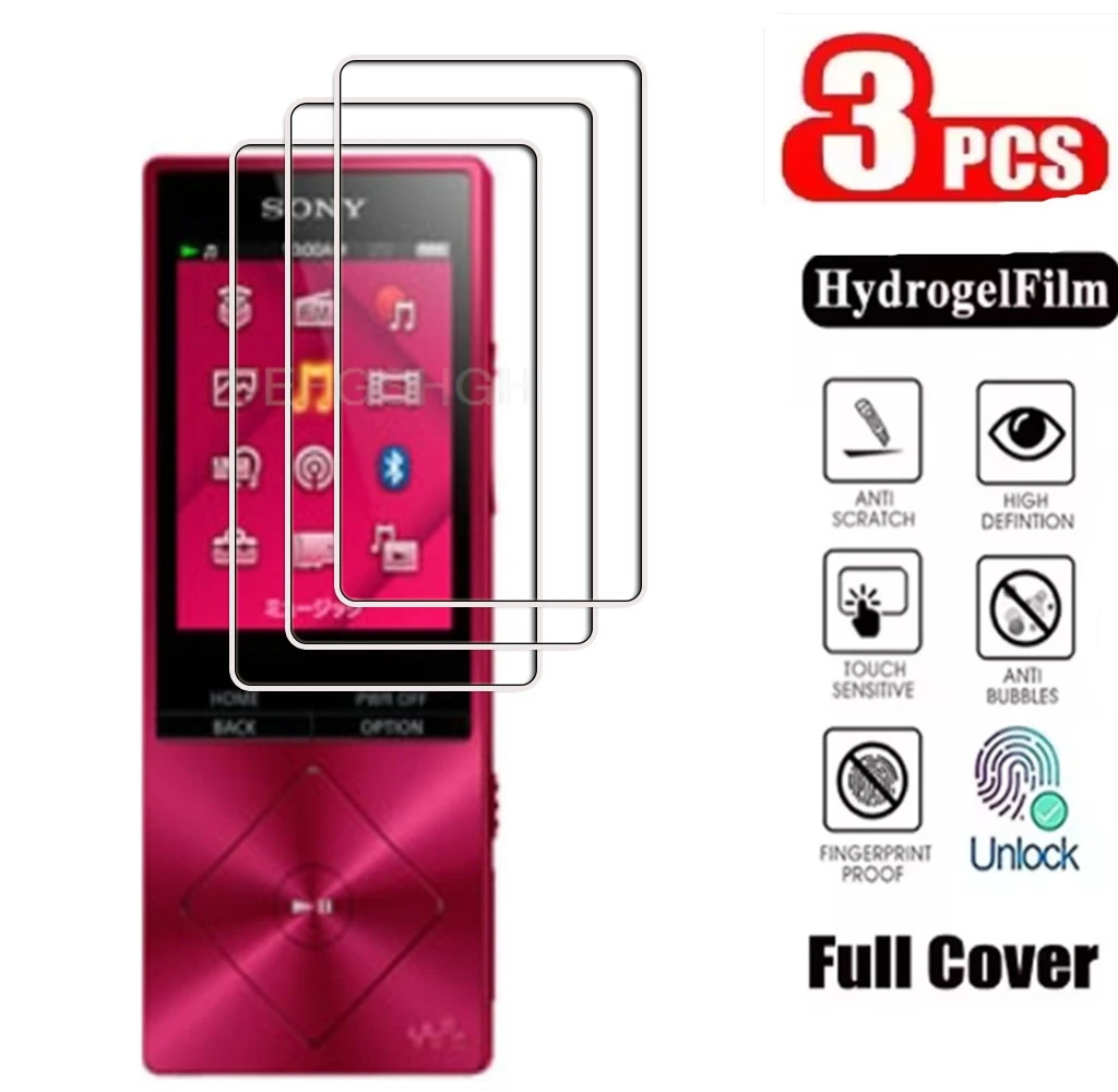 3PCS HD Full Hydraulic Hydrogel Film For Sony Walkman NWZ-A15 A17 A16 A25 A27 MP3 Player Screen Protective Screen Cover