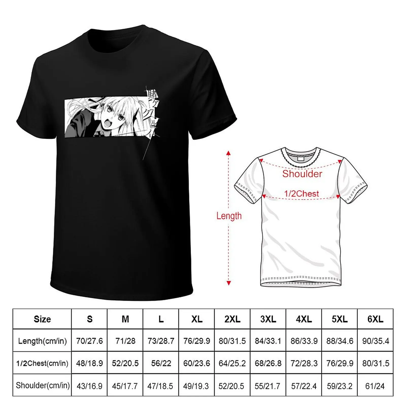 Kakegurui - Mary Saotome T-Shirt Basic Solid Color Casual Tee Shirt