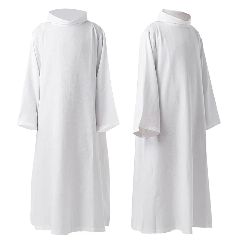 

Halloween Priest Robe Medieval Cloak Wizard Priest Cosplay Costume