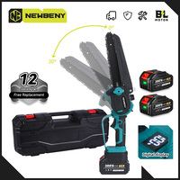 NEWBENY 8 Inch Brushless Electric Saw Cordless Rechargeable Garden Woodworking Logging Saw Power Tool For Makita 18V Battery