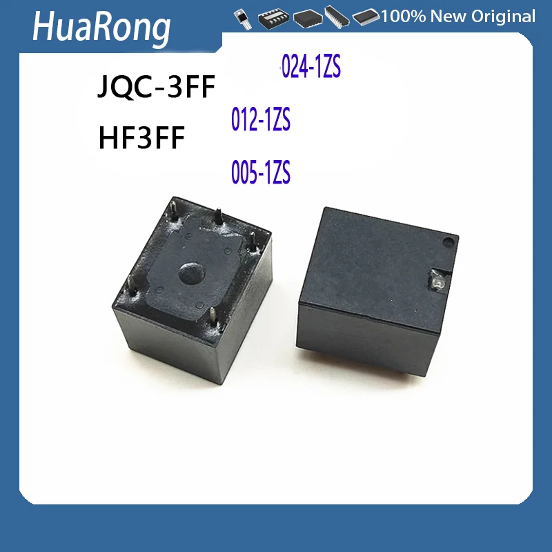 5Pcs/Lot   HF3FF  JQC-3FF  024-1ZS  012-1ZS   005-1ZS    5PIN